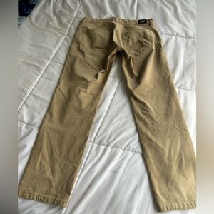 Dockers khaki chino flat front jean cut straight leg pants.